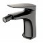 Grifo de bidet monomando gun metal Delos de Imex